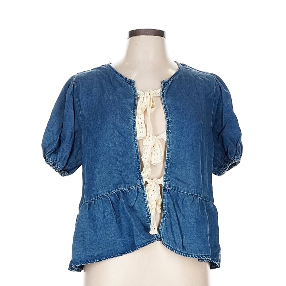 Sadie & Sage Size L Short sleeve blouse